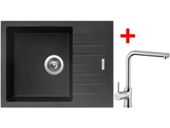 Sinks PERFECTO 650 Pureblack + Elka