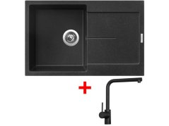 Sinks ULTIMA 790 Granblack + Elka čierná matná