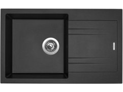 Granitový drez Sinks Linea 780 N Metalblack