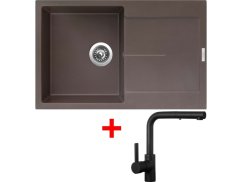 Sinks ULTIMA 790 Marone + ENIGMA S Černá matná