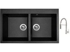Set Sinks AMANDA 860 DUO Metalblack + batéria Sinks MIX 35 PROF S chróm Set Sinks AMANDA 860 DUO Metalblack + batéria Sinks MIX 35 PROF S chróm