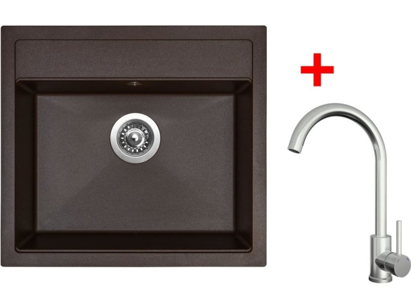 Sinks SOLO 560 Marone + ARCO celonerezová