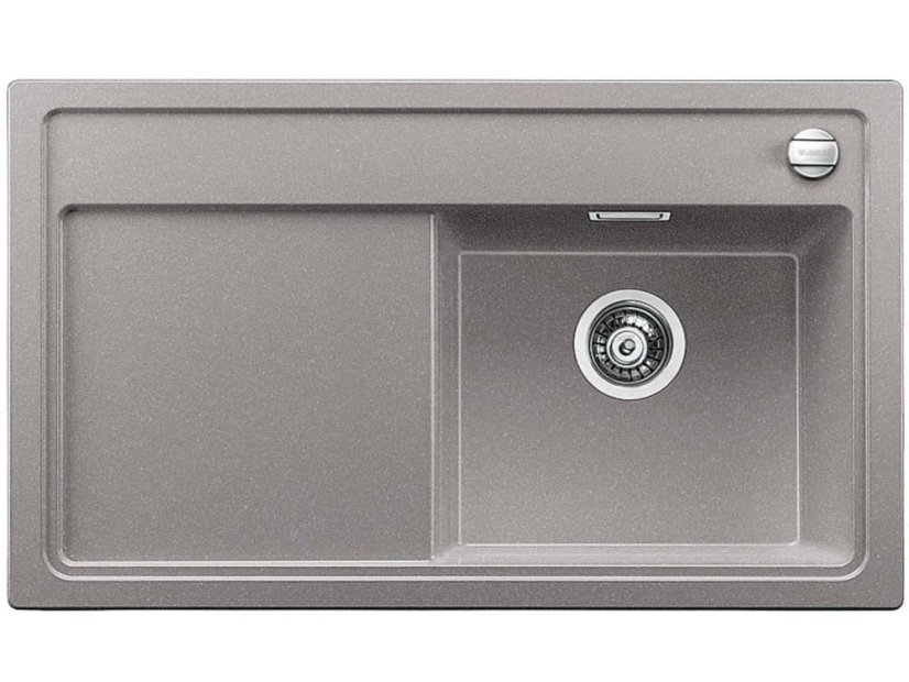 Granitový dřez Blanco ZENAR 45 S-F Silgranit aluminium dřez vpravo s excentrem, přís. kráj