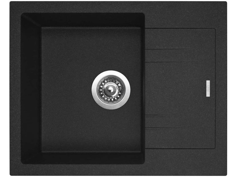 Set Sinks LINEA 600 N Granblack + batéria Sinks MIX 35 P chróm