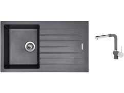 Set Sinks PERFECTO 860 Titanium + batéria Sinks MIX 3 P Titanium