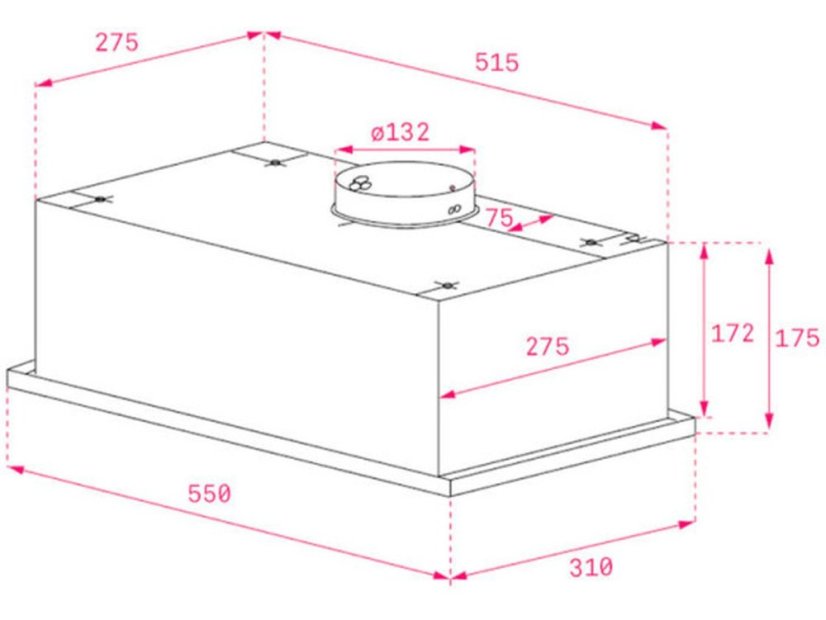 Vstavaný digestor Teka GFG 2 WH