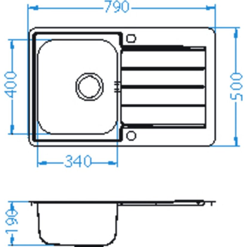 Nerezový drez Alveus Line 80 Maxim