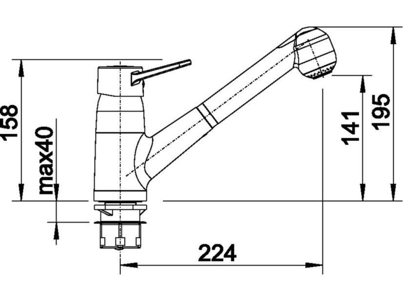 Drezová batéria Blanco ORION-S-F chróm beztlaková