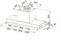 Vestavná digestoř Faber IN-NOVA ZERO DRIP LITE X/WH A75