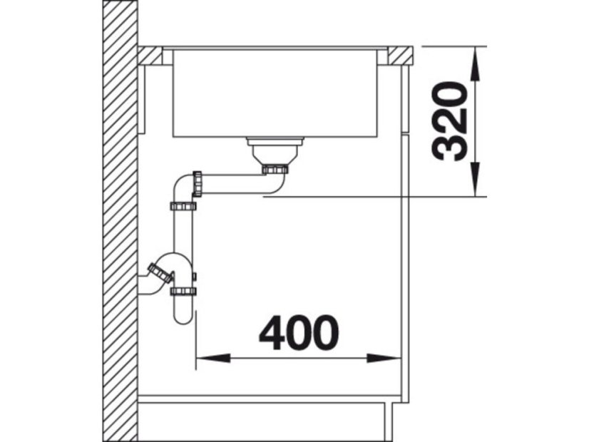 Granitový drez Blanco METRA 5 S F sivá skala s excentrom