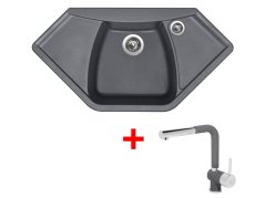 Set Sinks Naiky 980 Titanium + Mix 3 P GR Set Sinks Naiky 980 Titanium + Mix 3 P GR