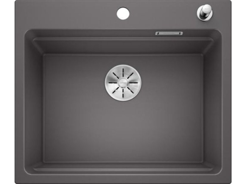 Granitový drez Blanco ETAGON 6 InFino sivá skala s excentrom + pojazdy