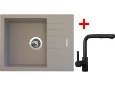 Sinks PERFECTO 650 Avena + ENIGMA S Černá matná