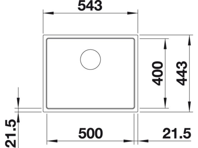 Granitový dřez Blanco SUBLINE 500 IF SteelFrame InFino bílá bez táhla