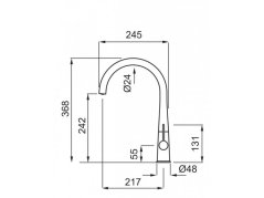 Kuchynská batéria Elleci Athena G48