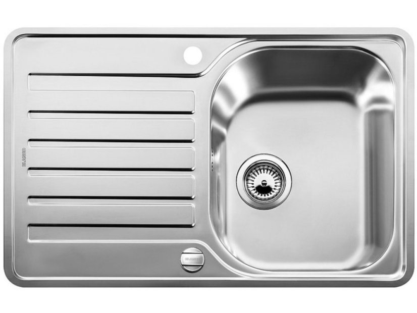 Nerezový dřez Blanco LANTOS 45 S IF Compact Nerez kartáčovaný s excentrem