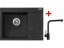 Set Sinks RIM 650 L Granblack + Elka černá matná