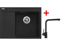 Set Sinks RIM 650 P Metalblack + Elka černá matná