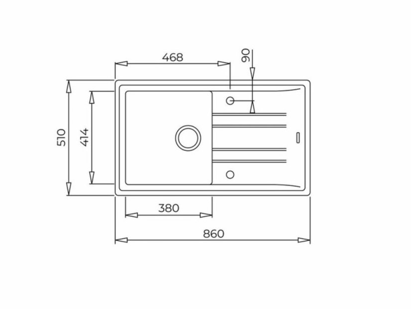 Granitový drez Teka STONE 50 B-TG 1B 1D Nero