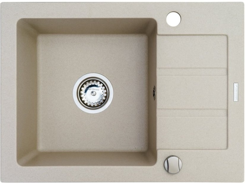 Granitový drez Pyramis Next 62 x 44 1B 1D Béžová
