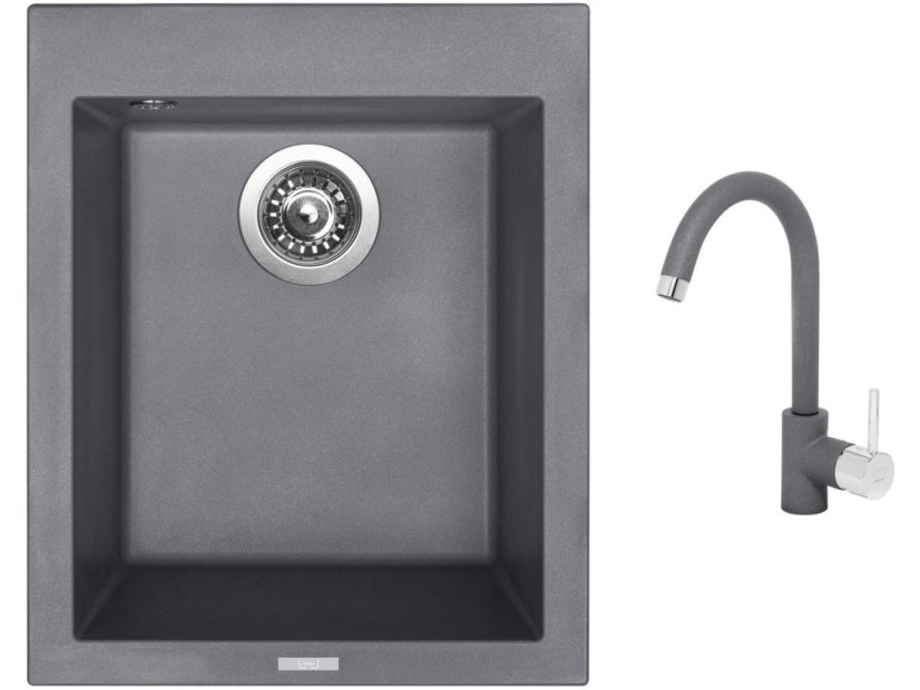 Set Sinks CUBE 410 Titanium + batéria Sinks MIX 35 Titanium