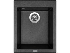 Set Sinks CUBE 410 Metalblack + batéria Sinks MIX 35 P chróm