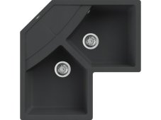 Granitový dřez Elleci Unico Corner Full Black