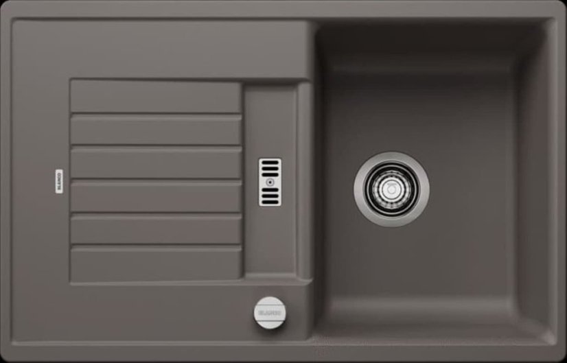 Granitový drez Blanco ZIA 45 S sivá vulkán s excentrom