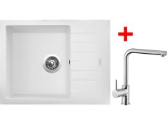 Sinks PERFECTO 650 Milk + ELKA lesklá