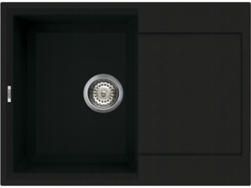 Granitový drez Elleci Easy 135 Full Black G40