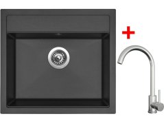 Sinks SOLO 560 Pureblack + ARCO celonerezová Sinks SOLO 560 Pureblack + ARCO celonerezová