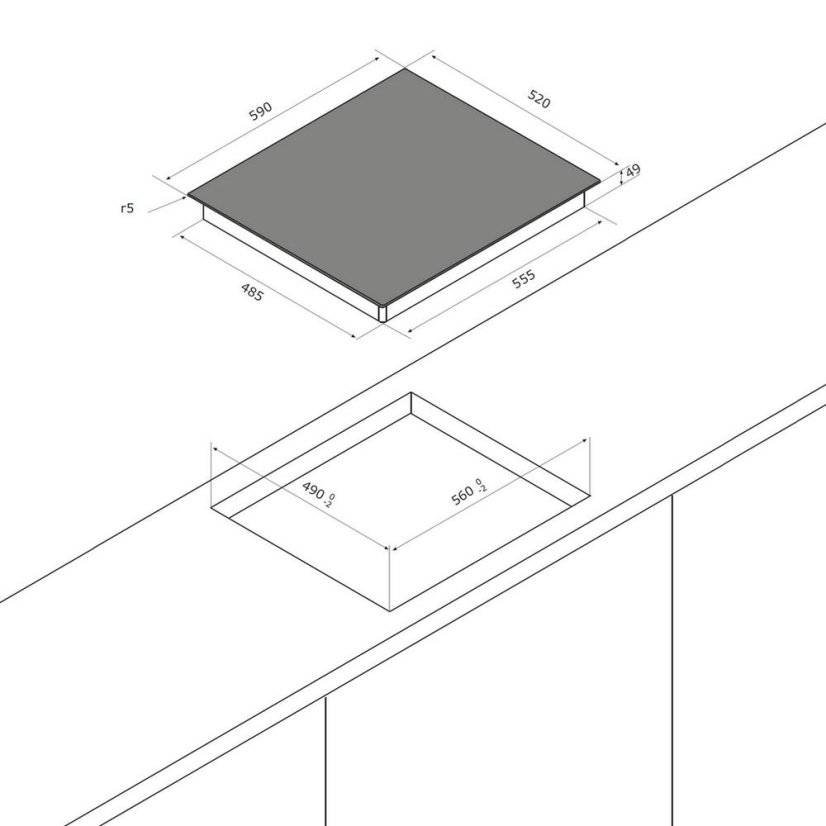 Varná deska Airforce Integra 60 B4 Octa