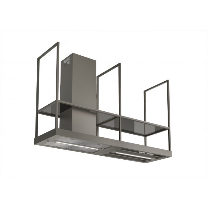 Ostrůvková digestoř Faber T-SHELF TITANIUM MATT A180