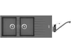 Set Sinks PERFECTO 1160 DUO Titanium + baterie Sinks PRONTO Titanium Set Sinks PERFECTO 1160 DUO Titanium + baterie Sinks PRONTO Titanium