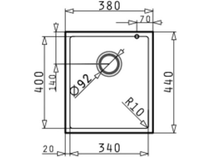 DP PYRAGRANITE TETRAGON 34X40 UM SNOW
