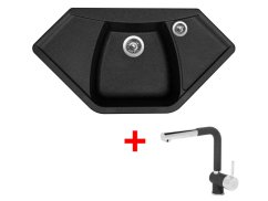 Set Sinks Naiky 980 Granblack + Mix 3 P GR Set Sinks Naiky 980 Granblack + Mix 3 P GR