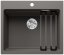 Granitový drez Blanco ETAGON 6 šedá vulkán, bez excentru