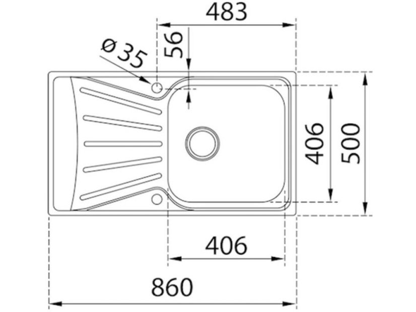 Nerezový dřez Teka STARBRIGHT 50 E-XN 1B 1D X