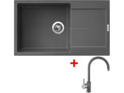 Set Sinks Ultima 860 XXL Titanium + Vitalia GR