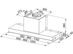 Vstavaný digestor Franke FST PLUS 608 X Nerez