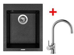 Set Sinks CUBE 410 Granblack + Vitalia