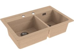 Granitový dvojdřez Alveus ATROX 50 béžový