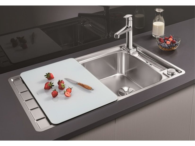 Nerezový drez Blanco AXIS III 45 S-IF InFino Nerez hodvábny lesk - 3