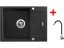 Sinks RAPID 580 XC Granblack + Elasta nerez/čierná