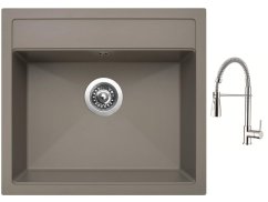 Set Sinks SOLO 560 Truffle + batéria Sinks MIX 35 PROF S chróm