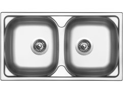 Set Sinks OKIO 780 DUO V leštený + batéria Sinks MIX 3 chróm