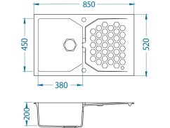 Granitový drez Alveus Sensual 30 Twilight