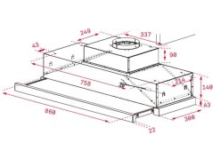Výsuvný digestor Teka CNL 9610 X