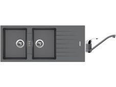 Set Sinks PERFECTO 1160 DUO Titanium + batéria Sinks PRONTO Titanium