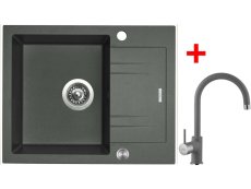 Sinks LINEA 600 XC Titanium + Vitalia GR